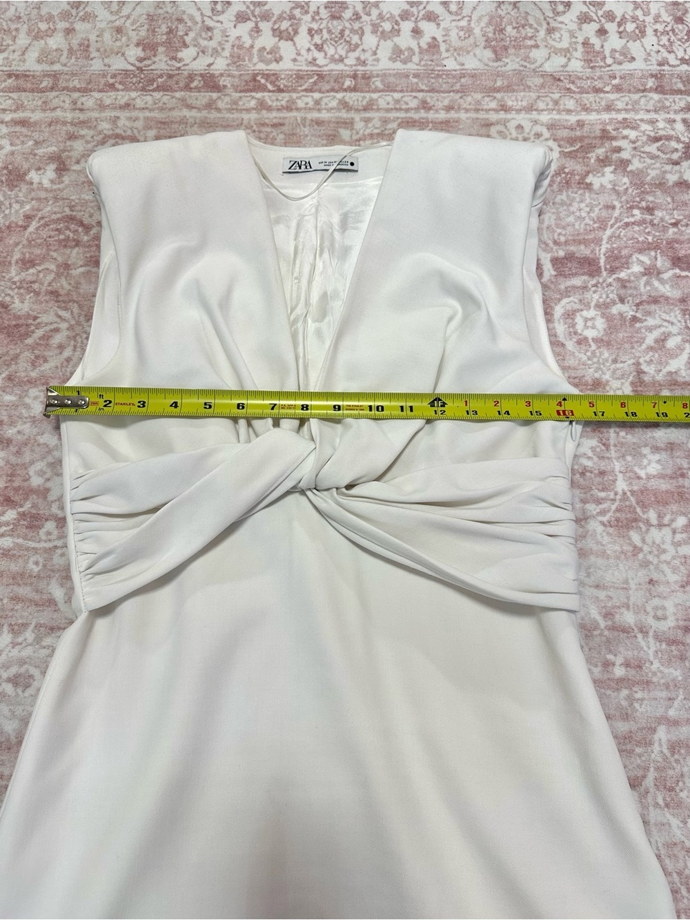 ZARA 🤍 Twist V Neck Mini Dress - Picture 11 of 13